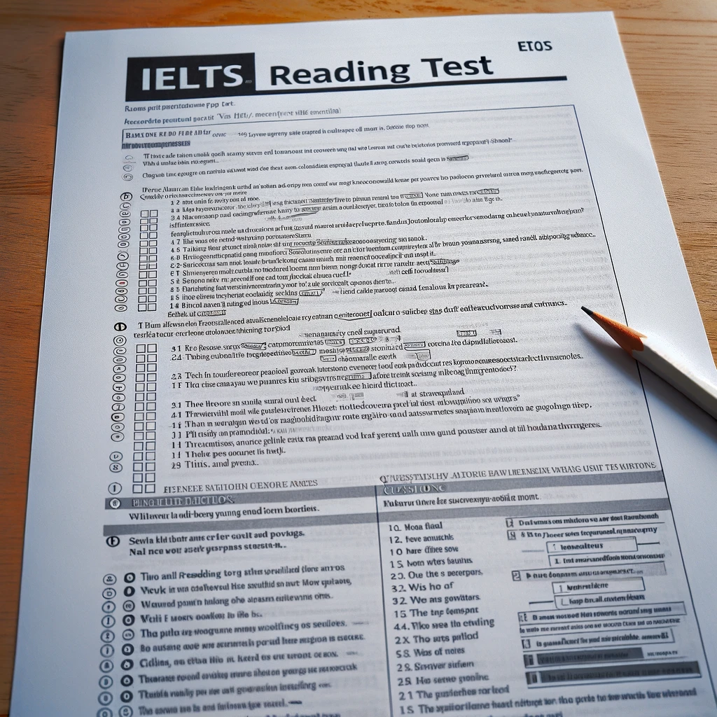 Reading mock test papers- IELTS